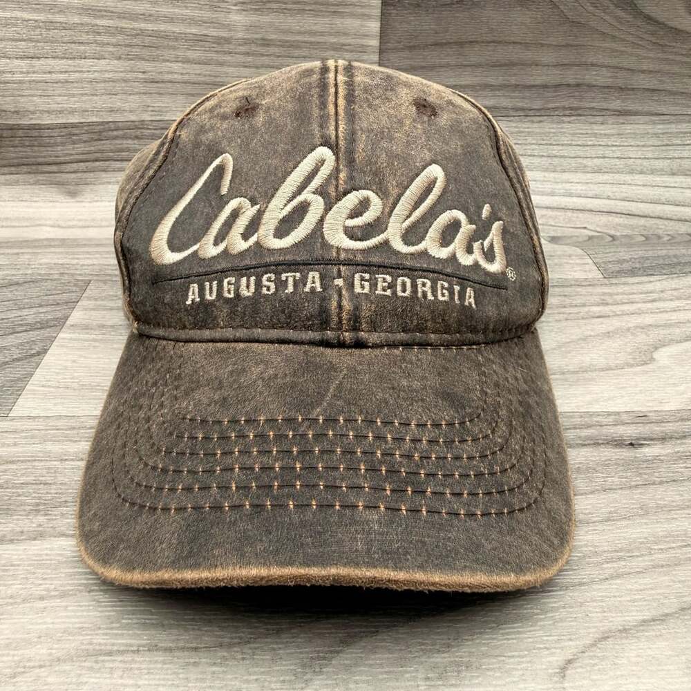 Cabela's Augusta Georgia Distressed Signature Logo Baseball Cap